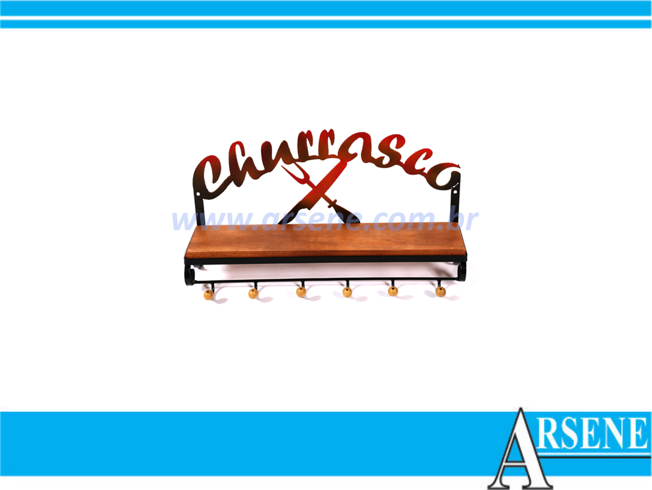 Prateleira 60 x 15 - Churrasco Prateleira 60 x 15 - Churrasco